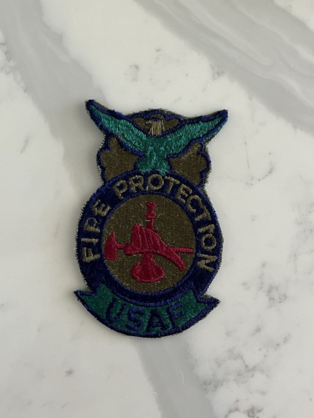 Vintage USAF US Air Force Fire Protection Patch